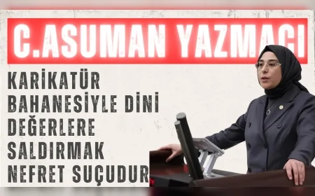 AK Parti Şanlıurfa Milletvekili Cevahir Asuman Yazmacı: "Karikatür bahanesiyle dini değerlere saldırmak nefret suçudur"