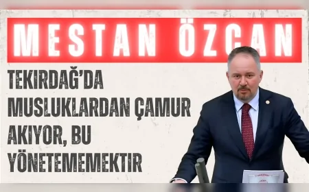 AK Parti Tekirdağ Milletvekili Mestan Özcan: "Tekirdağ’da musluklardan çamur akıyor, bu yönetememektir"