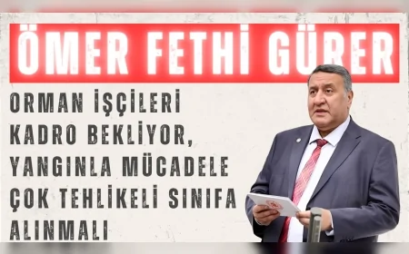 CHP’li Ömer Fethi Gürer: "Orman işçileri kadro bekliyor, yangınla mücadele çok tehlikeli sınıfa alınmalı"