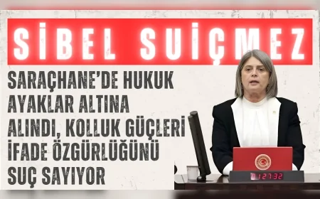 CHP’li Sibel Suiçmez: “Saraçhane’de hukuk ayaklar altına alındı, kolluk güçleri ifade özgürlüğünü suç sayıyor”