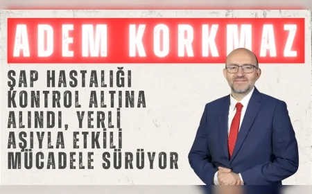 AK Parti’li Adem Korkmaz: “Şap hastalığı kontrol altına alındı, yerli aşıyla etkili mücadele sürüyor”