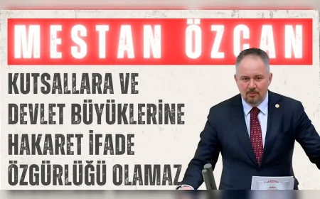 AK Parti Tekirdağ Milletvekili Mestan Özcan: "Kutsallara ve devlet büyüklerine hakaret ifade özgürlüğü olamaz"