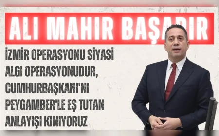 CHP’li Ali Mahir Başarır: “İzmir operasyonu siyasi algı operasyonudur, Cumhurbaşkanı'nı Peygamber'le eş tutan anlayışı kınıyoruz”