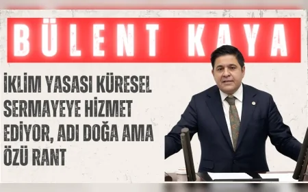 YENİ YOL’lu Bülent Kaya: “İklim Yasası küresel sermayeye hizmet ediyor, adı doğa ama özü rant”