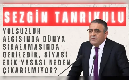 CHP’li Sezgin Tanrıkulu: “Yolsuzluk algısında dünya sıralamasında geriledik, siyasi etik yasası neden çıkarılmıyor?”