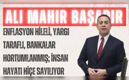 CHP’li Ali Mahir Başarır: “Enflasyon hileli, yargı taraflı, bankalar hortumlanmış; insan hayatı hiçe sayılıyor”