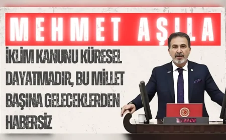 Yeniden Refah Partili Mehmet Aşıla: “İklim Kanunu küresel dayatmadır, bu millet başına geleceklerden habersiz”