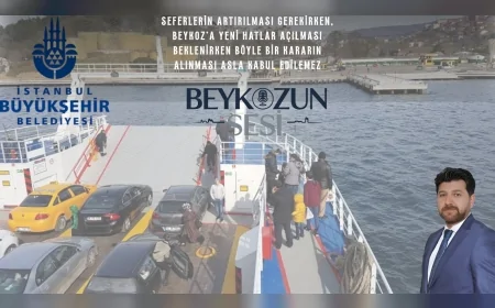 Beykoz’da Tepki Büyüyor, İBB İstinye-Çubuklu Arabalı Vapur Seferlerini Kapatıyor