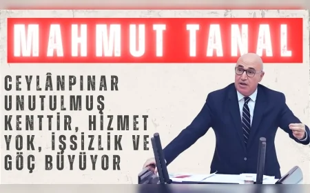 CHP’li Mahmut Tanal: “Ceylânpınar unutulmuş kenttir, hizmet yok, işsizlik ve göç büyüyor”