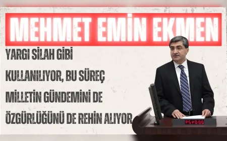 DEVA Partili Mehmet Emin Ekmen: “Yargı silah gibi kullanılıyor, bu süreç milletin gündemini de özgürlüğünü de rehin alıyor”