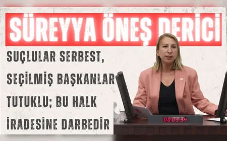 CHP’li Süreyya Öneş Derici: “Suçlular serbest, seçilmiş başkanlar tutuklu; bu halk iradesine darbedir”