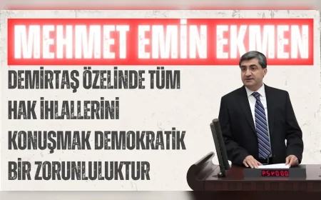 DEVA Partili Mehmet Emin Ekmen: “Demirtaş özelinde tüm hak ihlallerini konuşmak demokratik bir zorunluluktur”