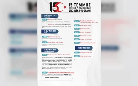 Elazığ'da 15 Temmuz etkinlik programı açıklandı: Törenler 14 Temmuz'da başlıyor