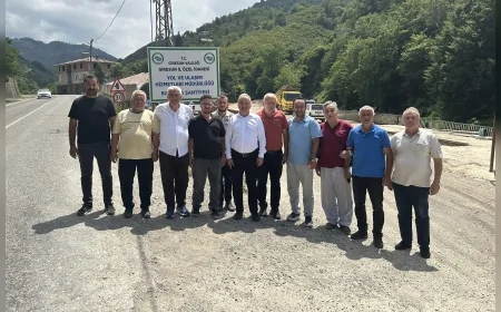 Giresun’da Köy Yollarında 23 Kilometrelik Asfalt Çalışmaları Tamamlanıyor