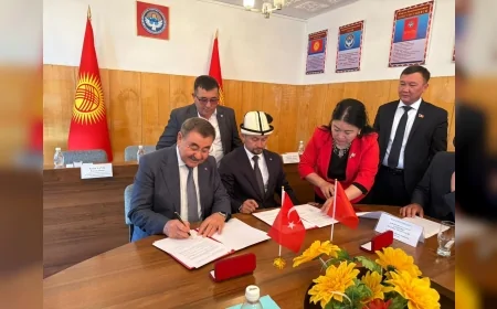 Gölbaşı ile Kırgızistan’ın Balıkçı kenti arasında kardeş şehir protokolü imzalandı