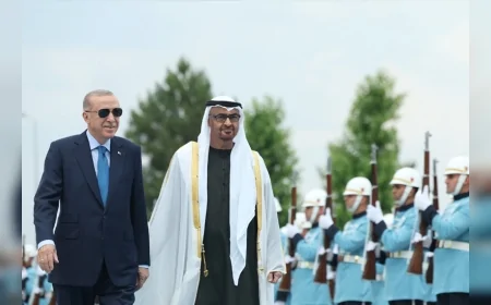 BAE Devlet Başkanı El Nahyan Ankara’da resmi törenle karşılandı, liderler ilk konsey toplantısına başkanlık edecek