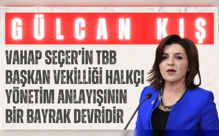 CHP’li Gülcan Kış: “Vahap Seçer’in TBB Başkan Vekilliği halkçı yönetim anlayışının bir bayrak devridir”