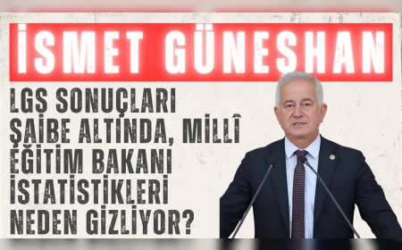 CHP’li İsmet Güneşhan: “LGS sonuçları şaibe altında, Millî Eğitim Bakanı istatistikleri neden gizliyor?”
