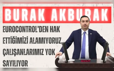 İYİ Parti’li Burak Akburak: “EUROCONTROL’den hak ettiğimizi alamıyoruz, çalışanlarımız yok sayılıyor”