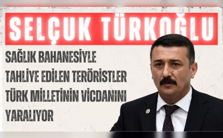 İYİ Parti’li Türkoğlu: “Sağlık bahanesiyle tahliye edilen teröristler Türk milletinin vicdanını yaralıyor”