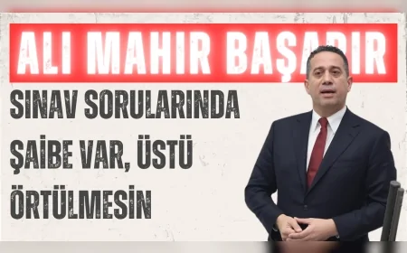 CHP’li Ali Mahir Başarır’dan LGS çıkışı: “Sınav sorularında şaibe var, üstü örtülmesin”
