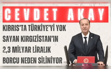 CHP’li Cevdet Akay: “Kıbrıs’ta Türkiye’yi yok sayan Kırgızistan’ın 2,3 milyar liralık borcu neden siliniyor”