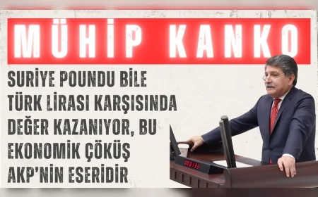 CHP’li Prof. Dr. Mühip Kanko: “Suriye poundu bile Türk lirası karşısında değer kazanıyor, bu ekonomik çöküş AKP’nin eseridir”