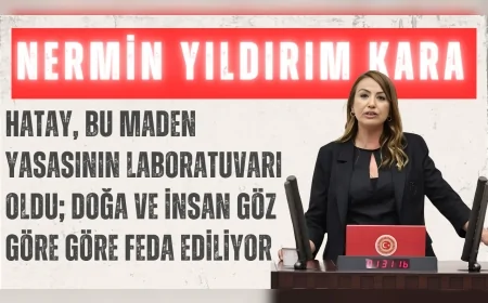 CHP’li Nermin Yıldırım Kara: “Hatay, bu maden yasasının laboratuvarı oldu; doğa ve insan göz göre göre feda ediliyor”