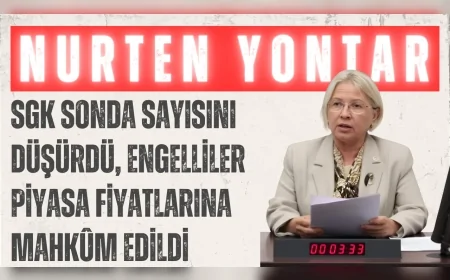 CHP’li Nurten Yontar: “SGK sonda sayısını düşürdü, engelliler piyasa fiyatlarına mahkûm edildi”