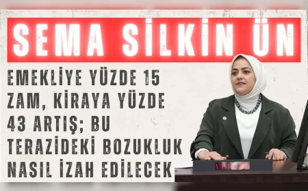 Gelecek Partili Sema Silkin Ün: “Emekliye yüzde 15 zam, kiraya yüzde 43 artış; bu terazideki bozukluk nasıl izah edilecek”