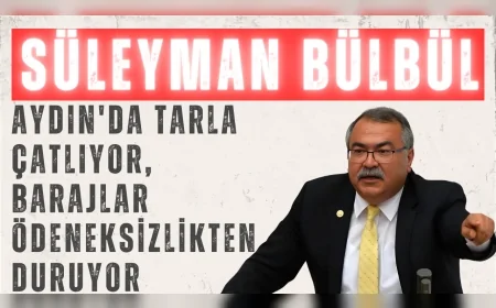 CHP Aydın Milletvekili Süleyman Bülbül: "Aydın'da tarla çatlıyor, barajlar ödeneksizlikten duruyor"