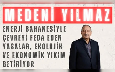 DEVA Partili Medeni Yılmaz: “Enerji bahanesiyle çevreyi feda eden yasalar, ekolojik ve ekonomik yıkım getiriyor”
