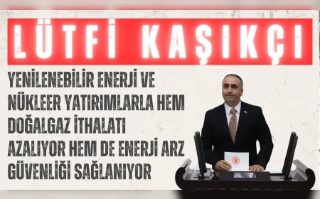 MHP’li Lütfi Kaşıkçı: “Yenilenebilir enerji ve nükleer yatırımlarla hem doğalgaz ithalatı azalıyor hem de enerji arz güvenliği sağlanıyor”