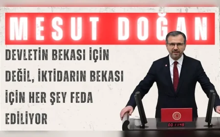 Saadet Partili Mesut Doğan: “Devletin bekası için değil, iktidarın bekası için her şey feda ediliyor”