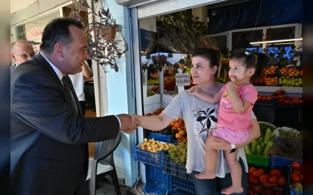 Manisa Büyükşehir Belediye Başkanı Besim Dutlulu, Turgutlu’da projeleri inceledi, esnaf temsilcileriyle buluştu