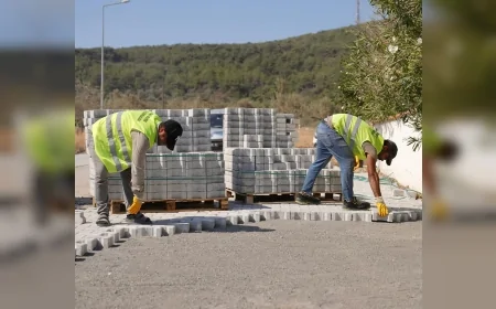 Cunda Adası’nda Arka Deniz ile Çataltepe Arasında Yol Yenileme Çalışmaları Hız Kazandı