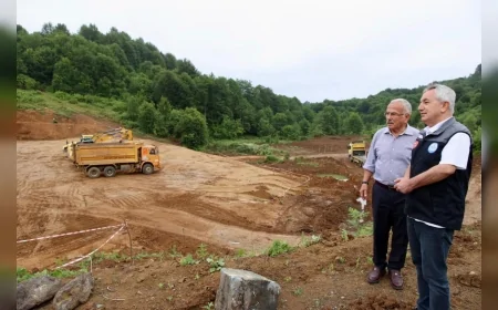 Ordu’da 68’inci gölet Akören’de inşa ediliyor, 9 mahallenin içme suyu ihtiyacını karşılayacak