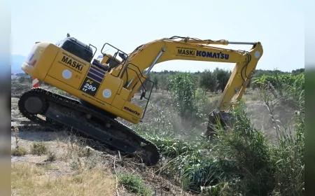 Gümülceli’de Dere Temizliğiyle Yangın ve Taşkın Riski Azaltıldı, Tarım Arazileri Koruma Altına Alındı