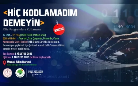 Mamak’ta Gençlere MEB Onaylı Ücretsiz Ofis Programları Eğitimi Başlıyor