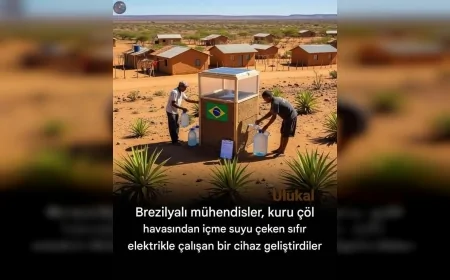 Brezilya'dan Kurak Bölgelere Umut: Güneş Enerjili Biyojel Cihazla Havadan İçme Suyu Üretildi