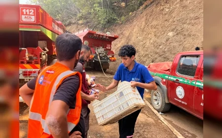 Gazipaşa’daki orman yangınına karşı tüm birimleriyle müdahale eden Antalya Büyükşehir sahada