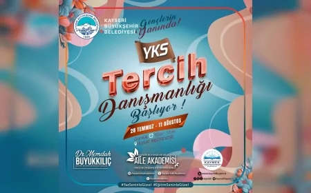 Kayseri Büyükşehir’den YKS adaylarına ücretsiz tercih danışmanlığı ve rehberlik desteği