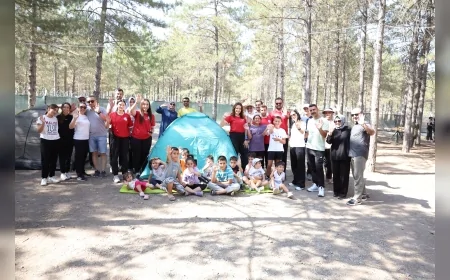 Kayserililer yazın sıcağında Sarımsaklı’daki doğa kampıyla serinliyor