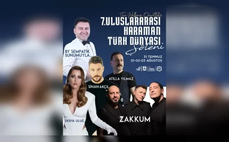 Karaman’da 7. Uluslararası Türk Dünyası Şöleni başlıyor: Ünlü isimler sahne alacak