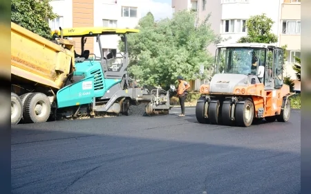 Giresun Belediyesi kent genelinde asfalt çalışmalarını yaz sonuna kadar sürdürecek