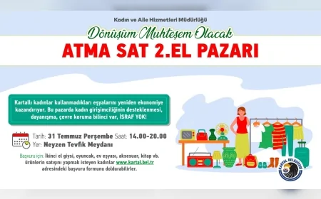 Kartal’da Kadınlar Ekonomiye Katılıyor, “Atma Sat İkinci El Pazarı” Başlıyor