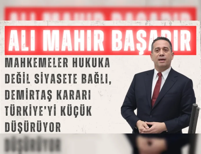 CHP’li Ali Mahir Başarır: "Mahkemeler hukuka değil siyasete bağlı, Demirtaş kararı Türkiye’yi küçük düşürüyor"