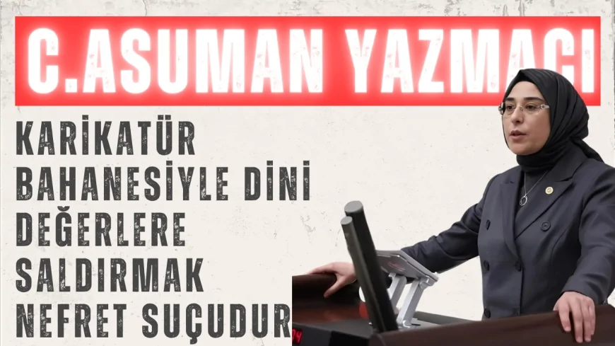 AK Parti Şanlıurfa Milletvekili Cevahir Asuman Yazmacı: "Karikatür bahanesiyle dini değerlere saldırmak nefret suçudur"