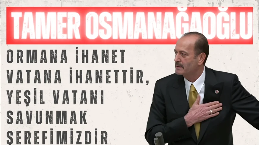 MHP’li Tamer Osmanağaoğlu: “Ormana ihanet vatana ihanettir, yeşil vatanı savunmak şerefimizdir”