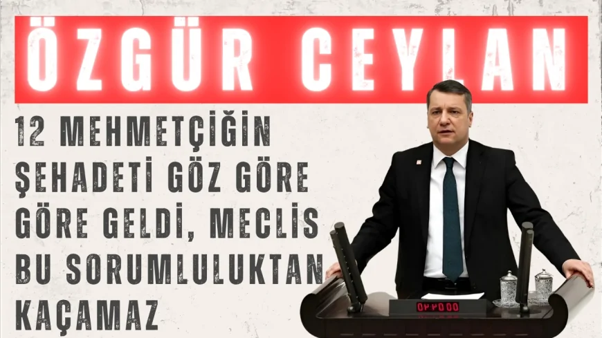 CHP’li Özgür Ceylan: “12 Mehmetçiğin şehadeti göz göre göre geldi, Meclis bu sorumluluktan kaçamaz”